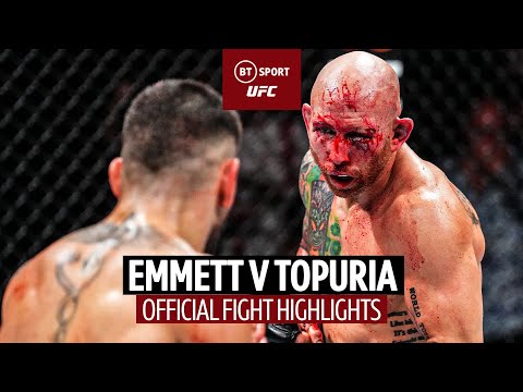 Beautiful violence Josh Emmett and Ilia Topuria fought a war. UFC fight highlights: #ufcjacksonville
