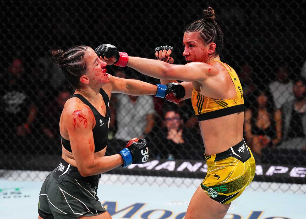 Fans debate whether this was the best female fight ever. UFC stars are unrecognisable following bloodbath battle