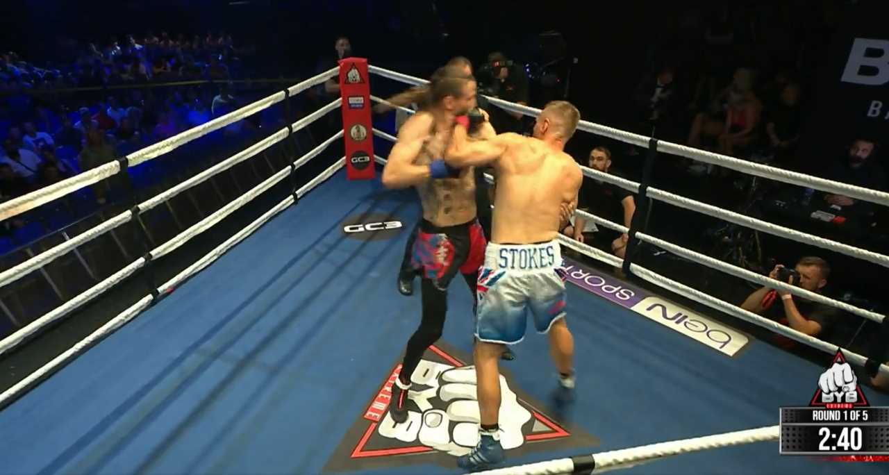 Watch as a bare-knuckled boxer wins in brutal style with only one punch.