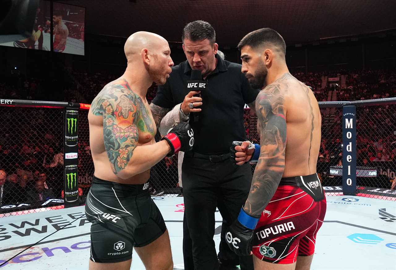 Ilia Topuria rearranged Josh Emmett's face at UFC Jacksonville, leaving him unrecognisable.