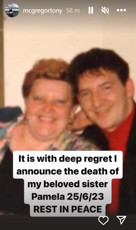Conor McGregor's dad Tony announces the death of his aunt Pamela