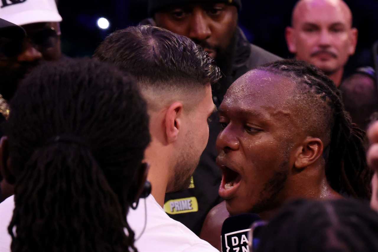 Love Island's Tommy Fury sparring with Tyson, the 'GOAT brother' as the KSI fight nears