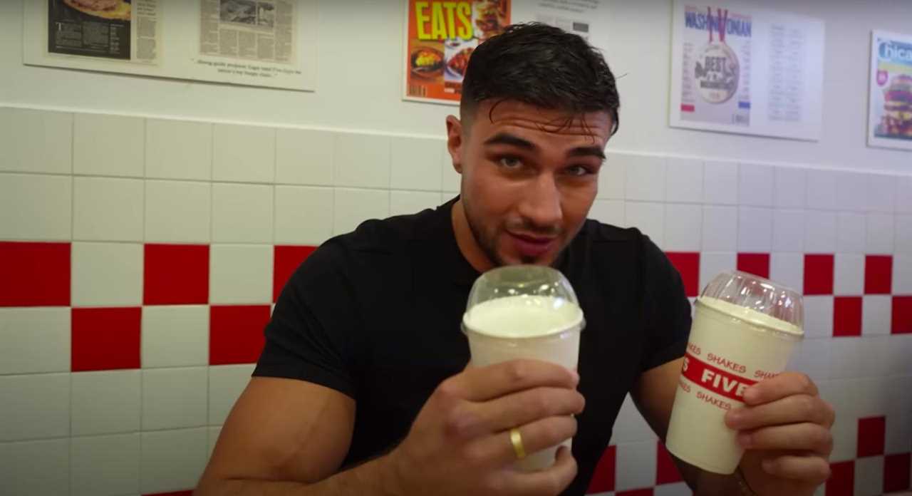 After a strict diet, Tommy Fury gorges on 10,000 calories of burgers and pasta for a Diesel photo shoot