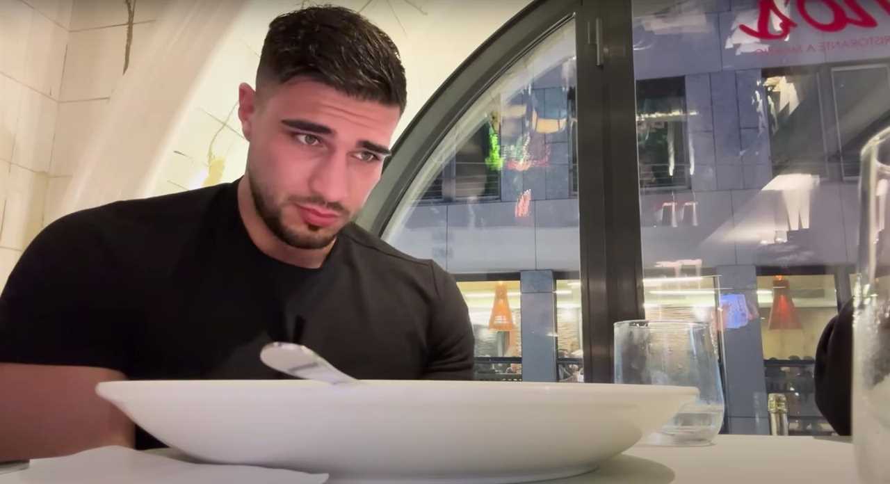 After a strict diet, Tommy Fury gorges on 10,000 calories of burgers and pasta for a Diesel photo shoot