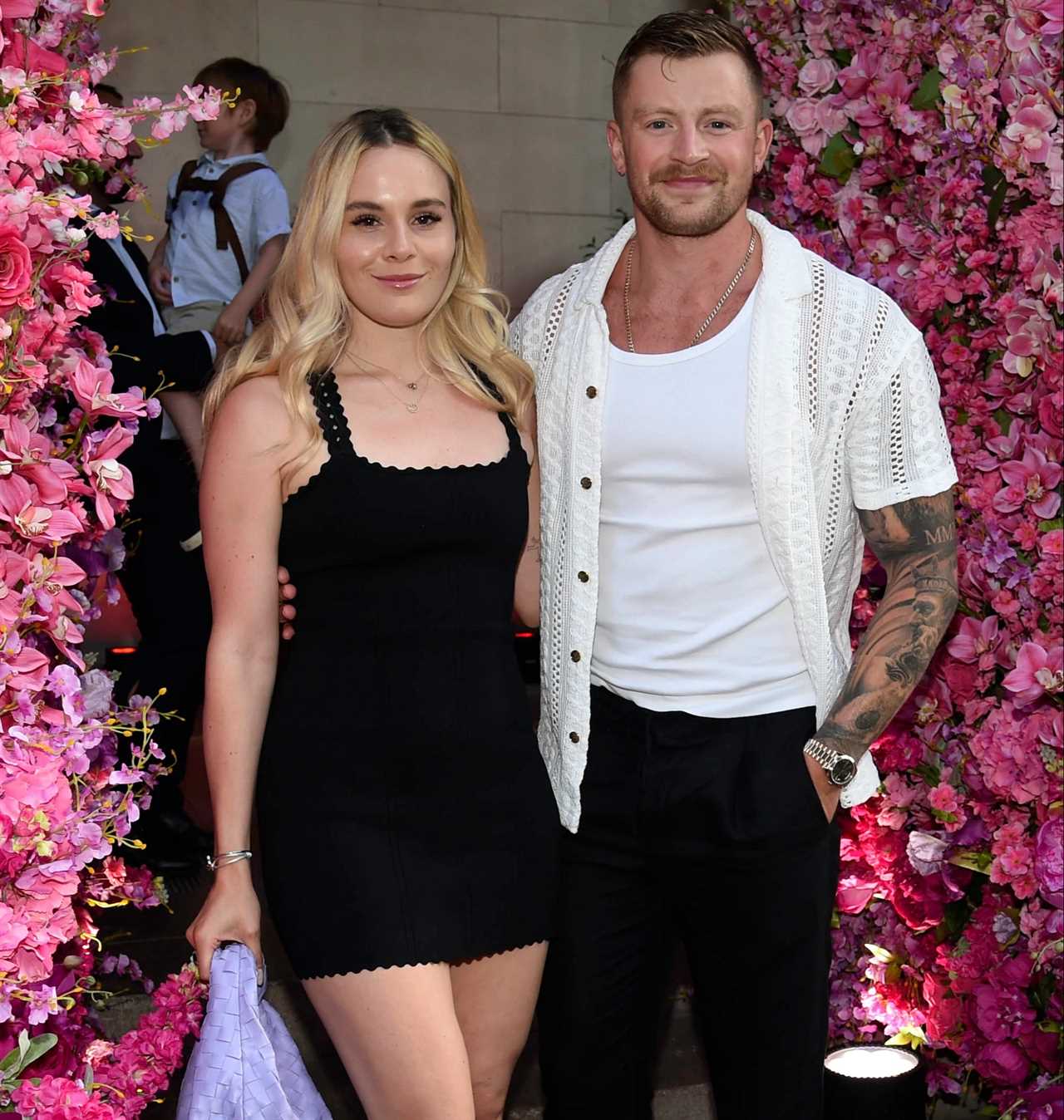 Tyson Fury, his wife Paris and Gordon Ramsay's daughter arrive with a sports star boyfriend to the restaurant launch.