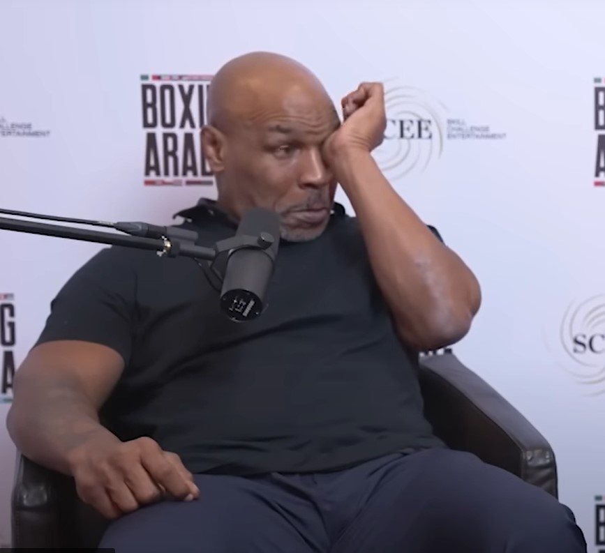 Mike Tyson tears up after emotional speech by Tyson Fury’s father John