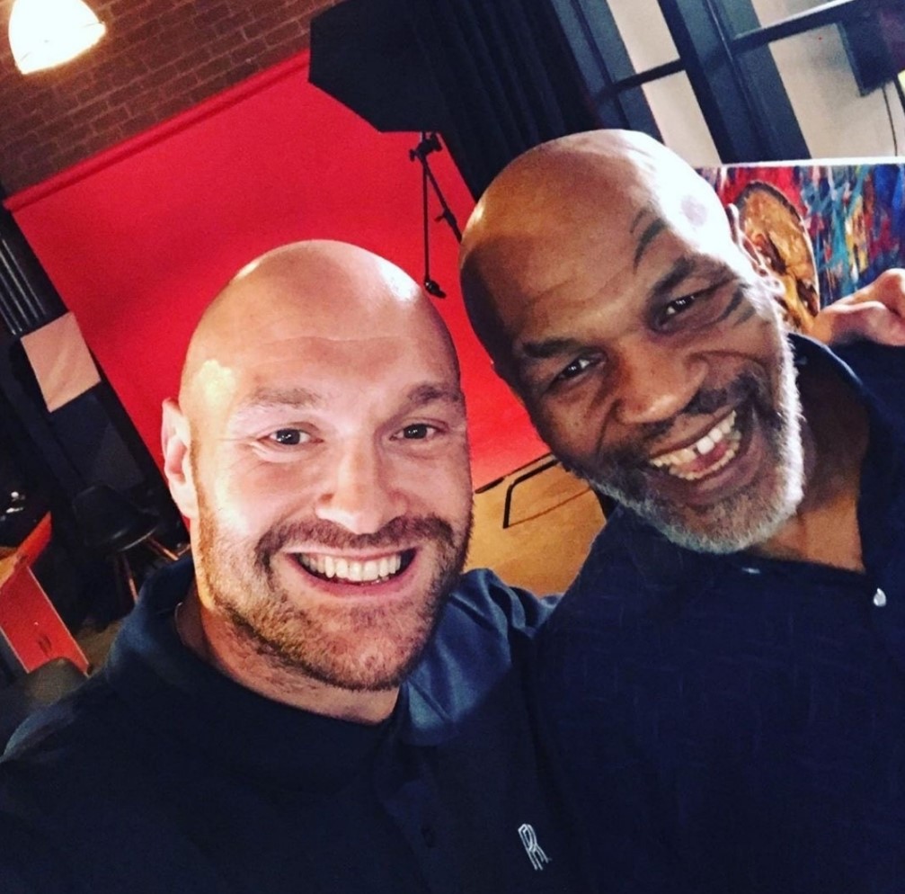 Mike Tyson tears up after emotional speech by Tyson Fury’s father John