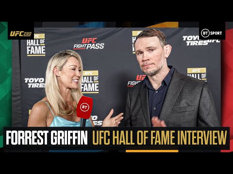 Forrest Griffin talks about the evolution of MMA & UFC's rise at the UFC Hall of Fame Red Carpet Ceremony
