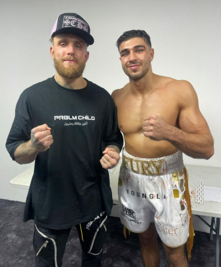 Jake Paul announces a rematch with Tommy Fury and says he wants to fight three more big fighters after the Nate Diaz fight