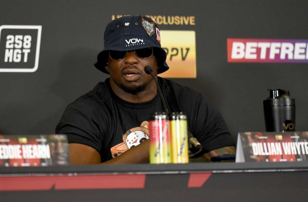 Boxing fans are in stitches after Dillian Howte asks Eddie Hearn an X-rated Question about Anthony Joshua at a presser