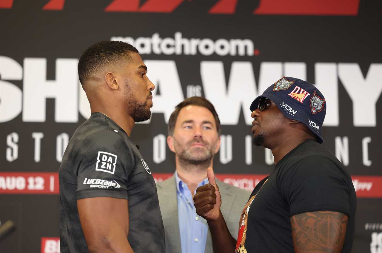 I've fought alongside Anthony Joshua and Dillian Whatte...I predict that the fight will be stopped in round nine