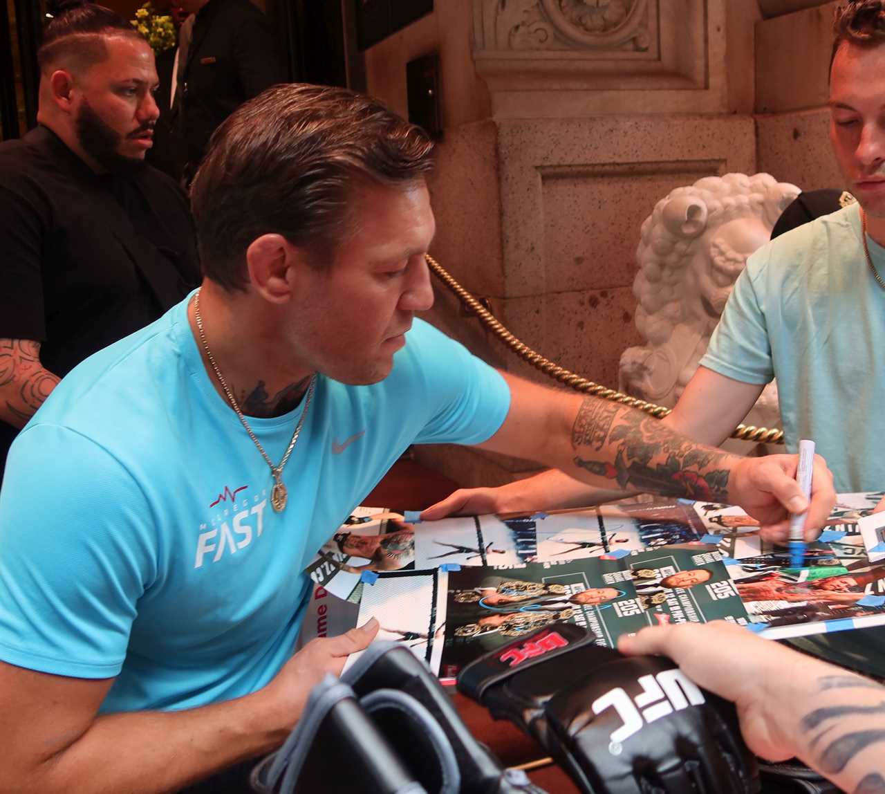 Conor McGregor debuts a clean-shaven appearance as he celebrates his birthday weekend