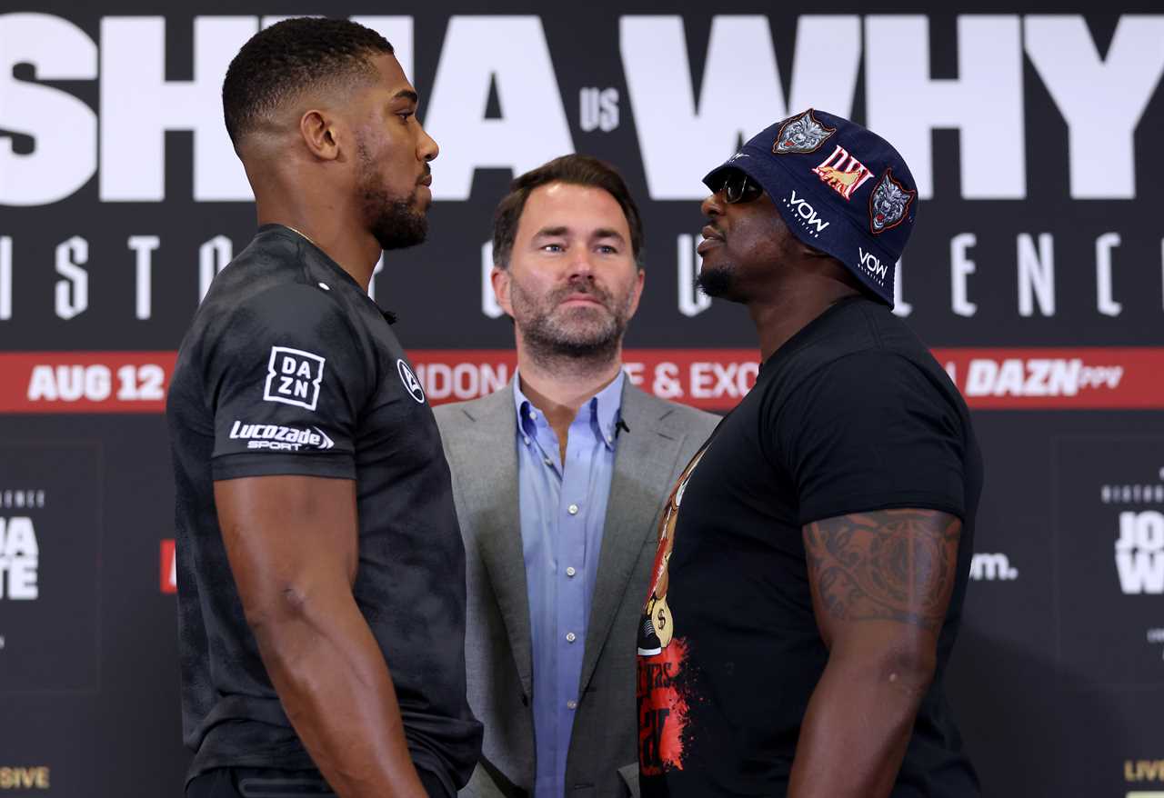 Anthony Joshua's rival Dillian Whyte has branded him a 'b***h,' causing fears that he will lose steam against the former boxing champion.