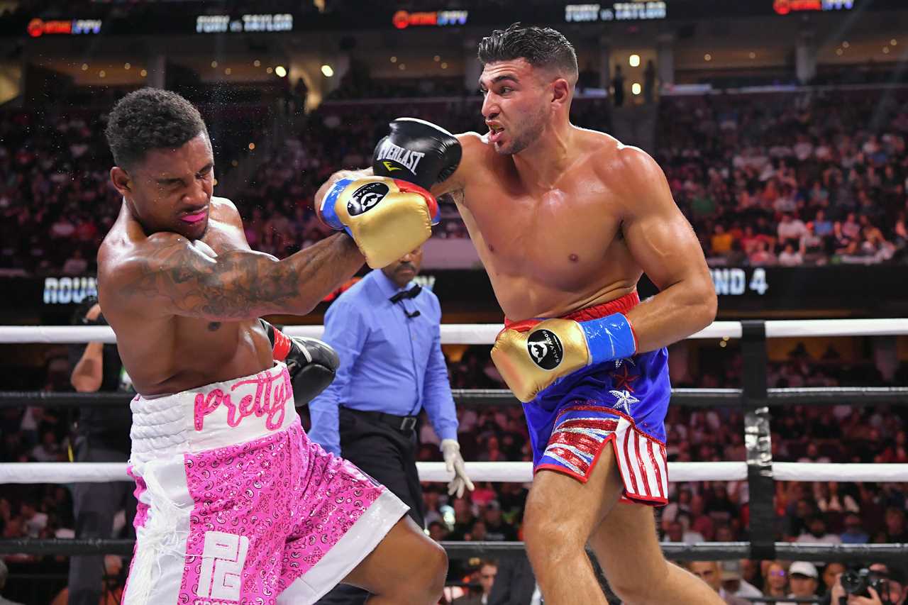Anthony Taylor, a boxer in the ring, says that KSI will lose both to Jake Paul and Tommy Fury.