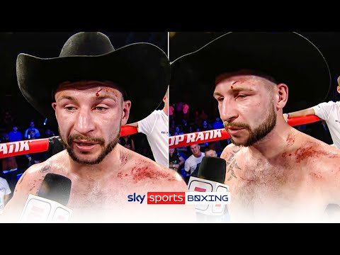 Maxi Hughes' reaction to losing to George Kambosos Jr.