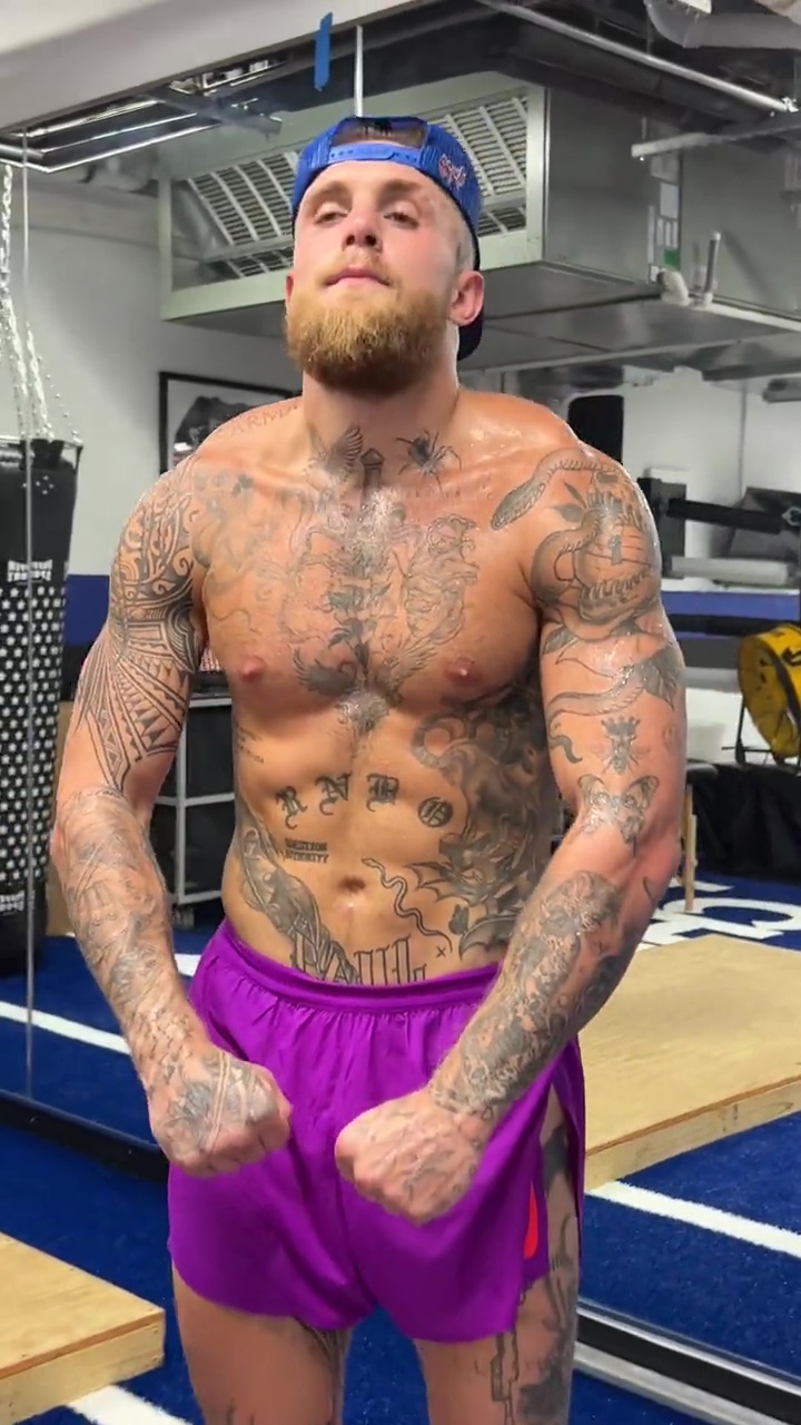 Fans are shocked by Jake Paul's stunning body transformation as he pec dances ahead of Nate Diaz fight
