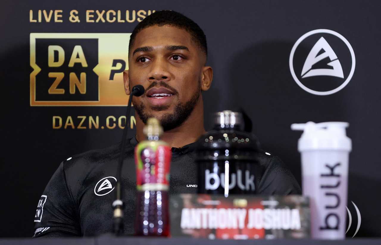 Anthony Joshua remembers the punch which left him stunned before the Dillian Whyte rematch