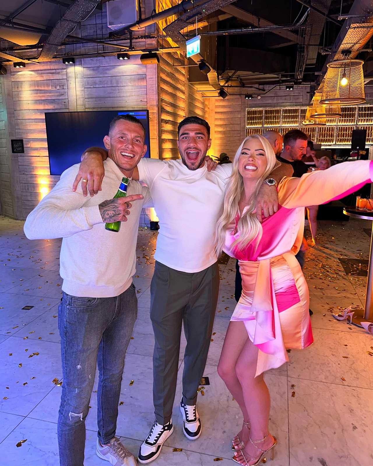 Tyson Fury celebrates Energy Drink Launch with Mark Wright's Family