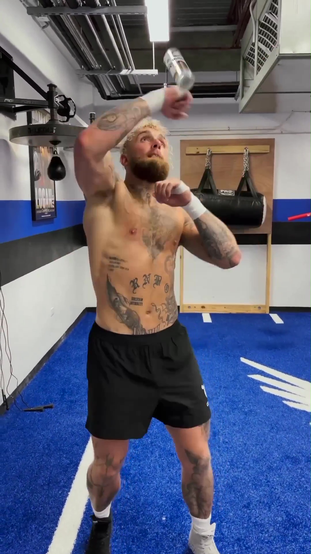 Jake Paul is accused of witchcraft after he posts a video of his stunning boxing move with a can of beer and asks, Am I Bruce Lee?