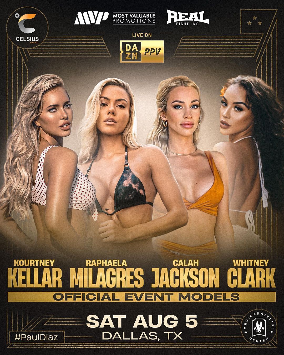 Meet the Stunning Ringgirls for Jake Paul vs Nat Diaz, including Topless Models and a Magazine Cover Girl