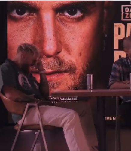 Watch Nate Diaz walk out of Jake Paul's face-to-face interview as fans criticize his attitude