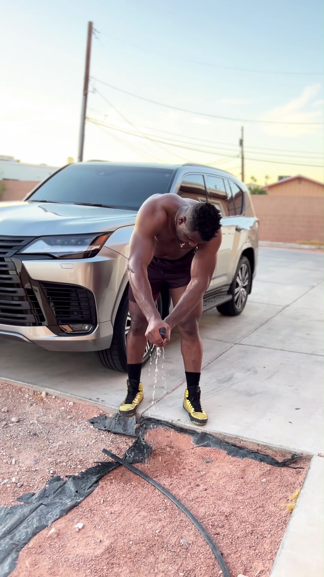 Francis Ngannou, Tyson Fury's Rival, Shows Off His Ripped Physique During a Brutal Training Sessions