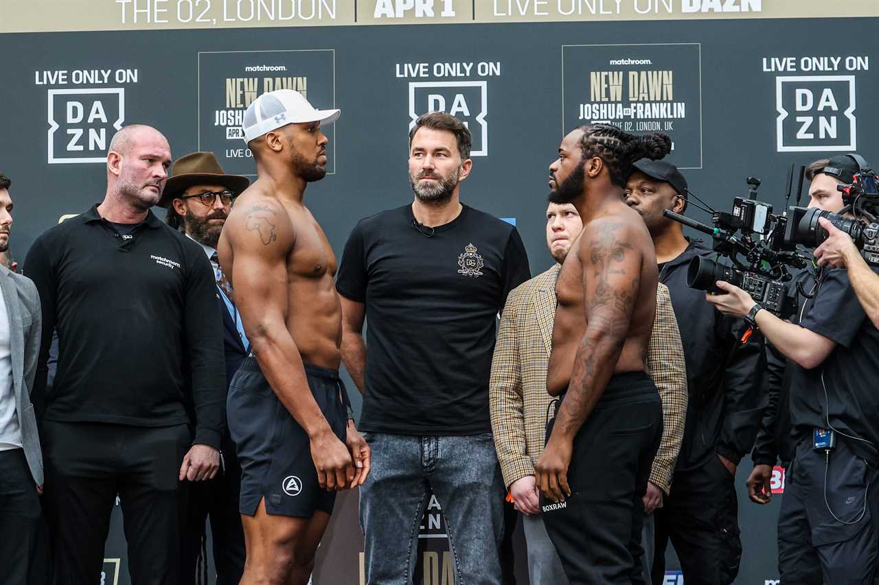 Anthony Joshua's purse for Franklin revealed as he suffers massive pay cuts following Usyk defeat