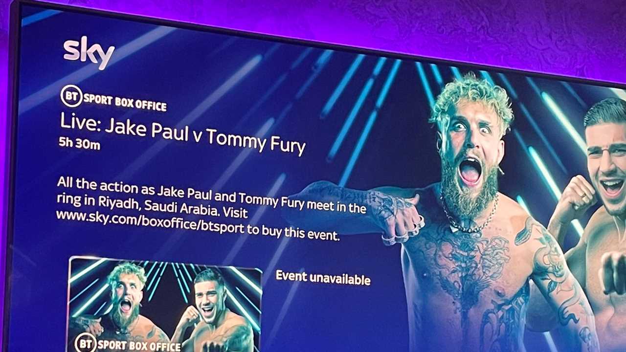 Sky customers demand a refund after Jake Paul vs Tommy Fury's dramatic fight ends before the end.