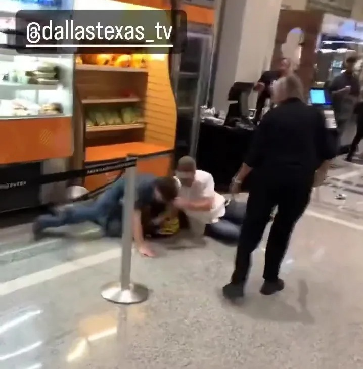 Wild brawls break out between fans at Jake Paul vs Nate Diaz's fight in Texas