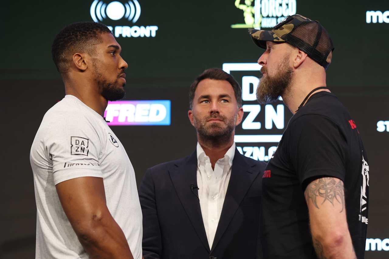 Brandon Scott, a'scrawny' nerd, dresses up as Spider-Man for a press conference and makes jokes about his manhood size compared to Anthony Joshua