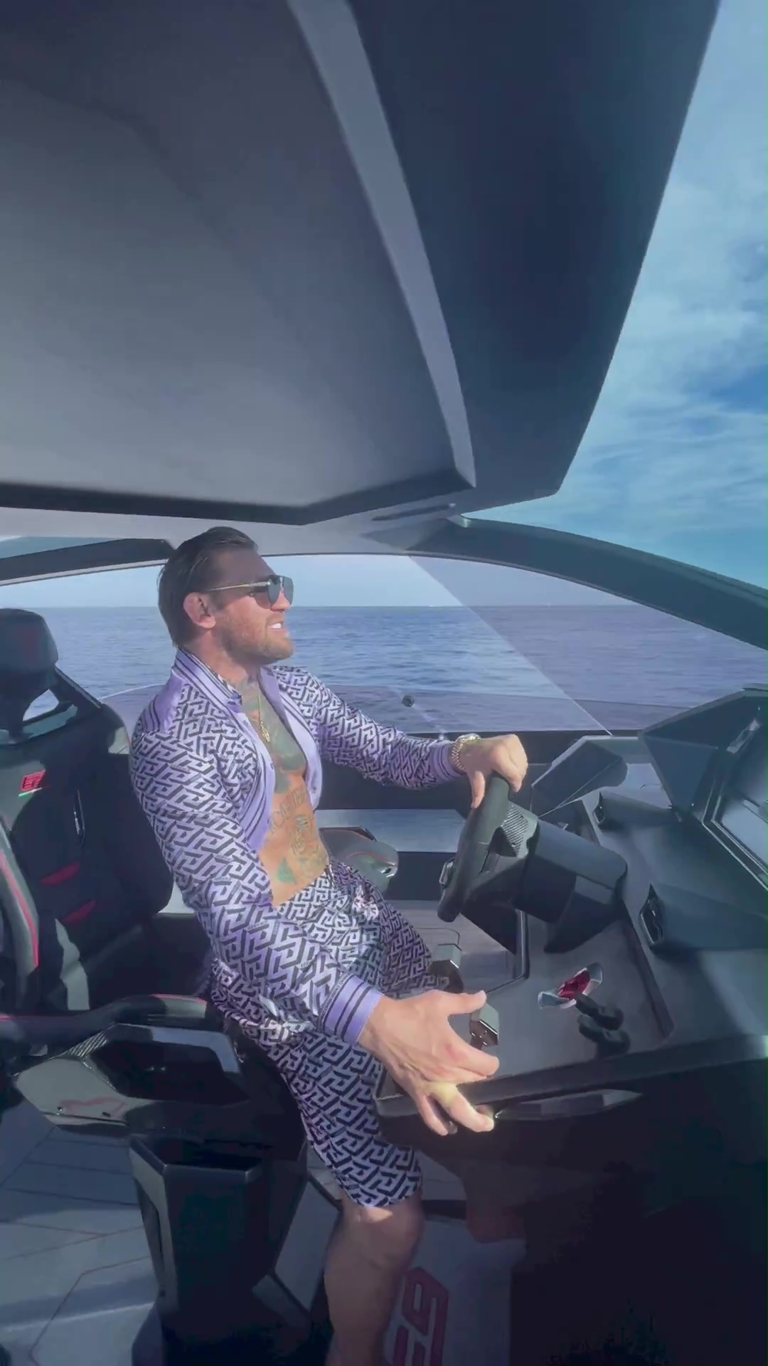 Conor McGregor Cruises in a PS2.7m Lamborghini Yacht while Rapping Dr Dre and Snoop Doggy