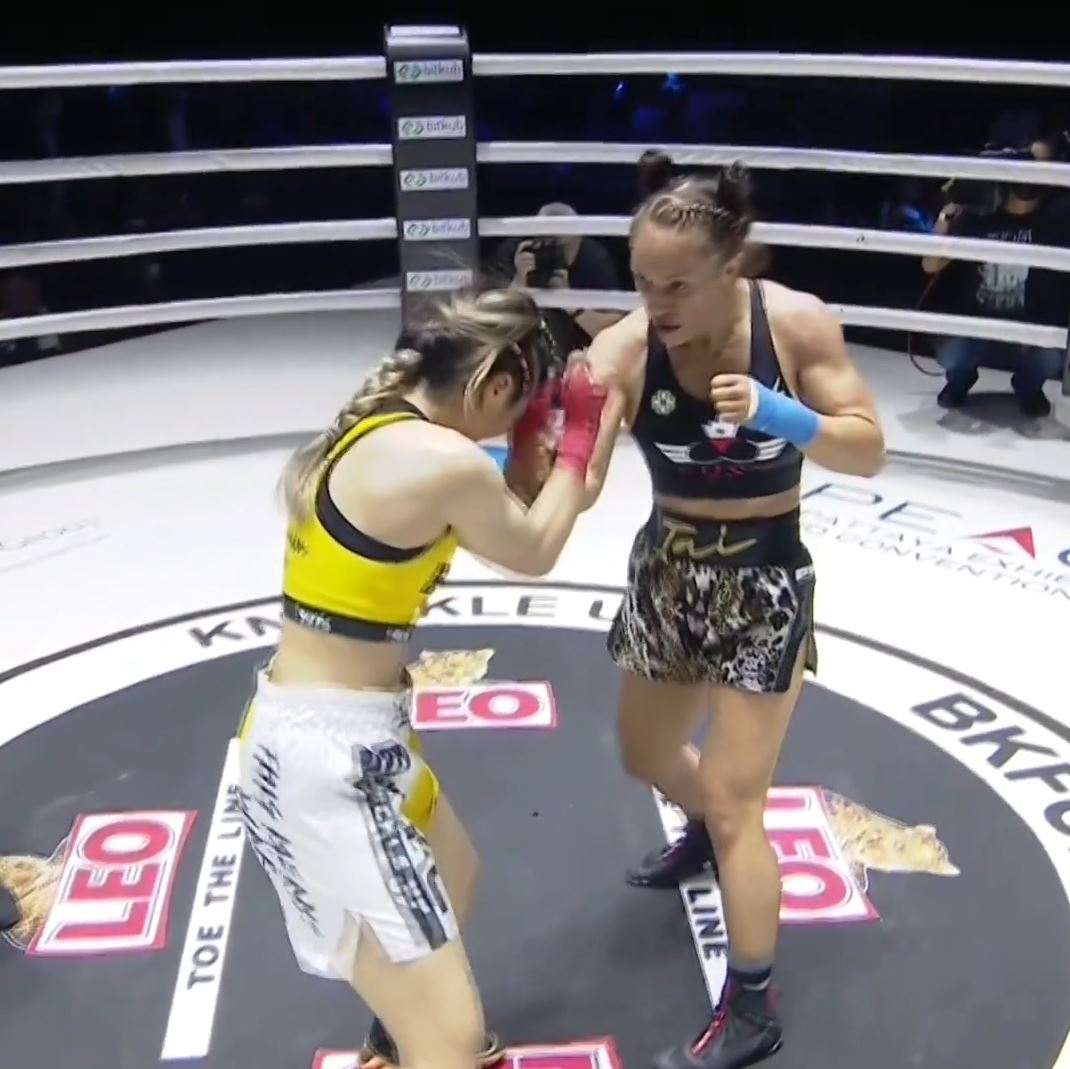 BKFC Fighter Tai Emery removes breast implants after health scare