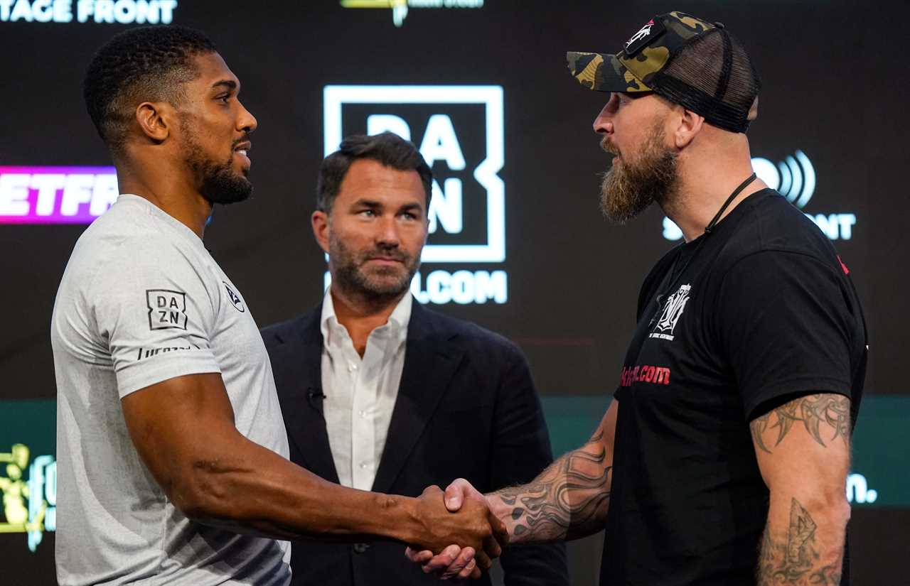 Saudi Boxing bosses fly in to Anthony Joshua's fight with Robert Helenius, in an effort to wrap up the Deontay wilder deal