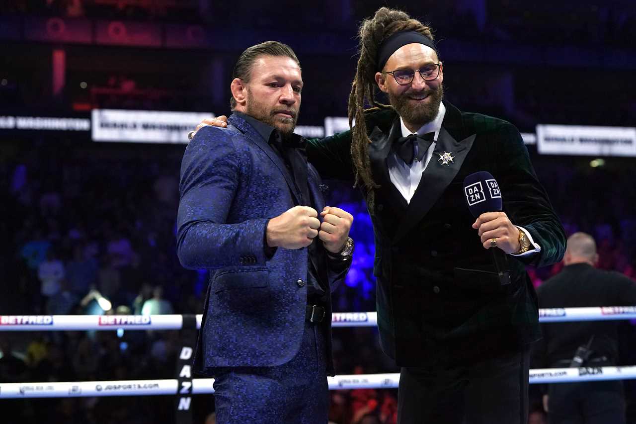 Conor McGregor challenges KSI in a bare-knuckle boxing fight after Anthony Joshua's win