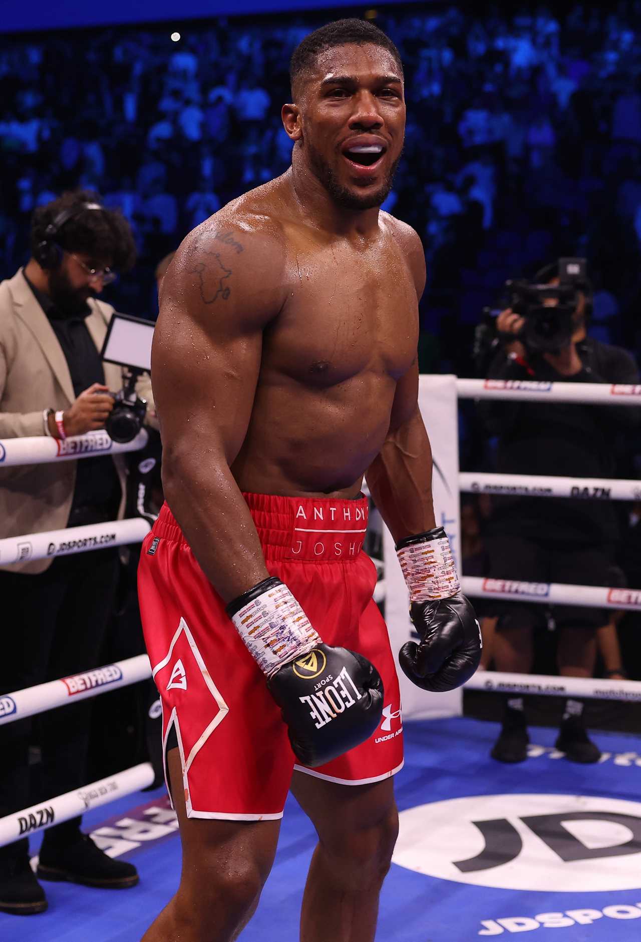 Deontay wilder reacts to Anthony Joshua's brutal KO of Robert Helenius