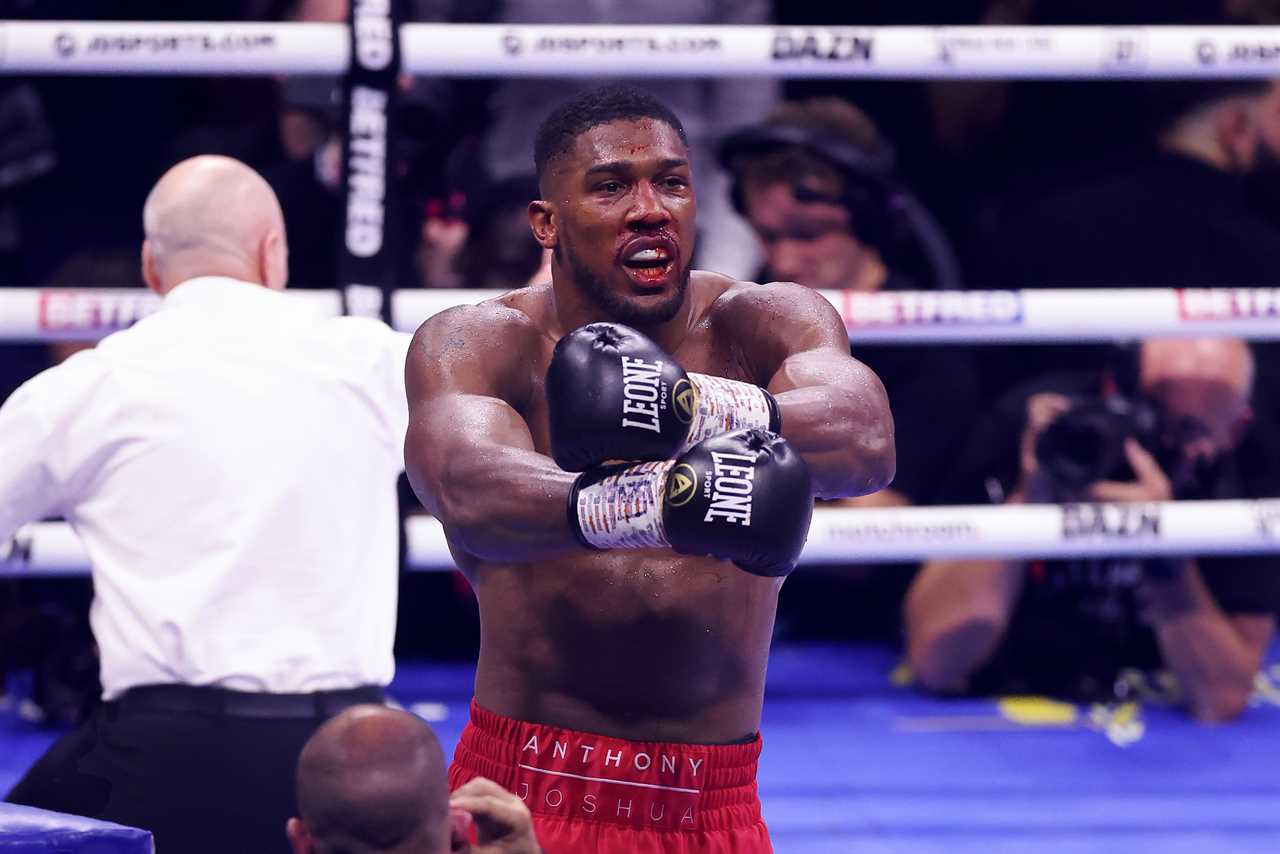 Anthony Joshua's controversial celebration after knockout victory