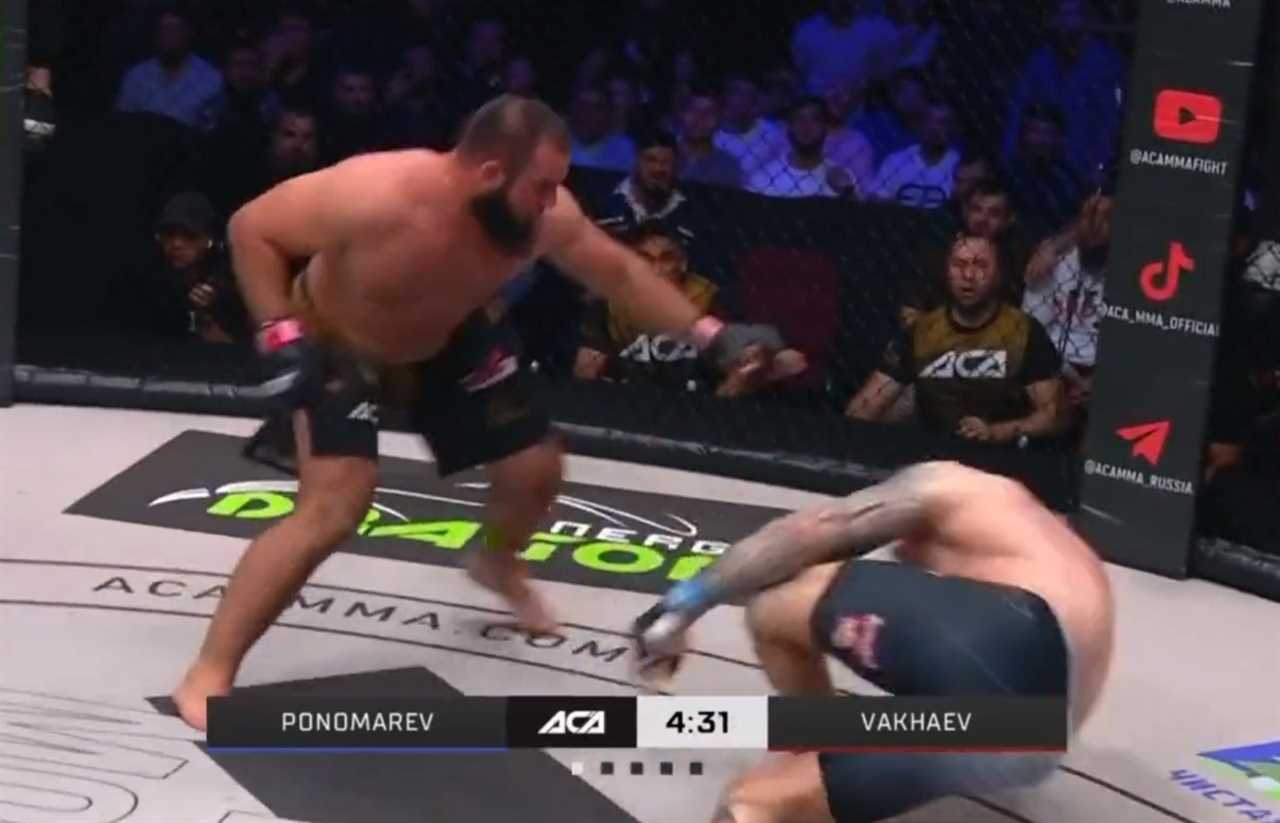 MMA Star suffers a brutal broken leg in Moscow Fight