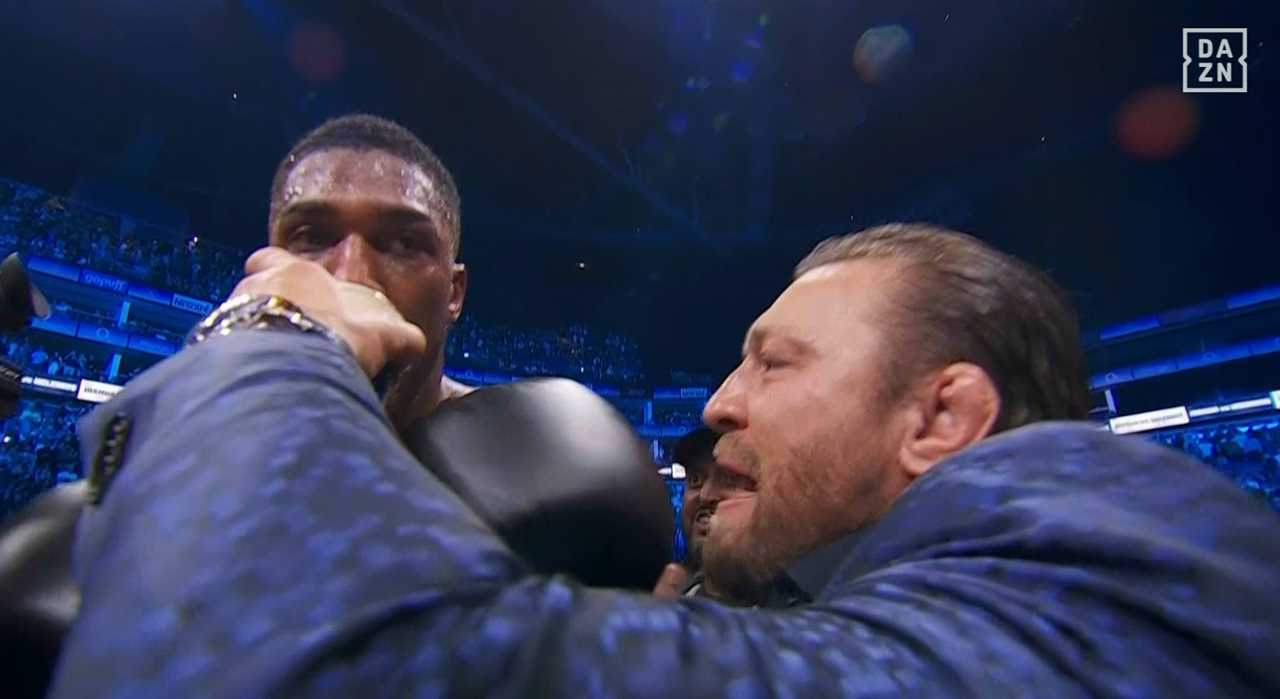 Carl Froch criticises Anthony Joshua for drinking Conor McGregor’s pint of beer after the fight