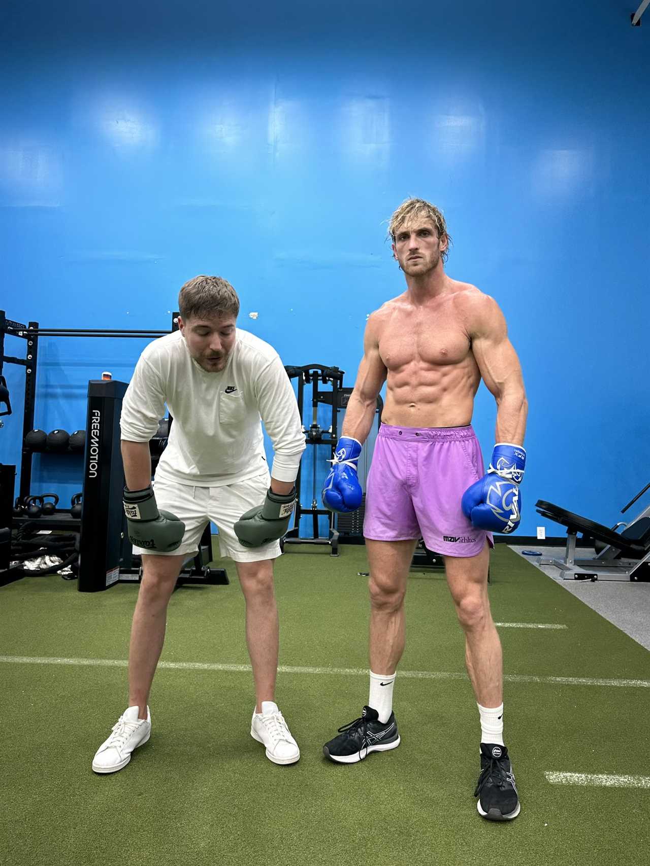 Logan Paul's Insane Body Shows Up While Training With MrBeast As YouTuber Prepares For WWE and Dillon Danis Battle