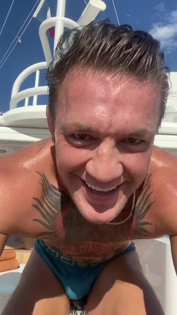 Conor McGregor deletes Instagram video after wardrobe malfunction scare. Fans criticize NSFW footage