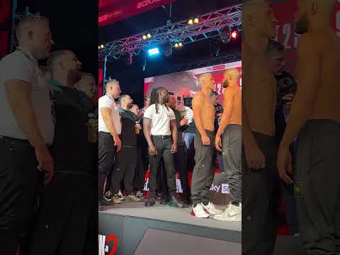 Liam Smith's Team throws a towel in the face of Chris Eubank Jr.'s trainer