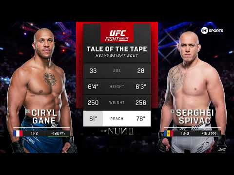 The Pride of Paris Ciryl Gane vs. Sergheid Spivac highlights of #UFCParis UFC fight