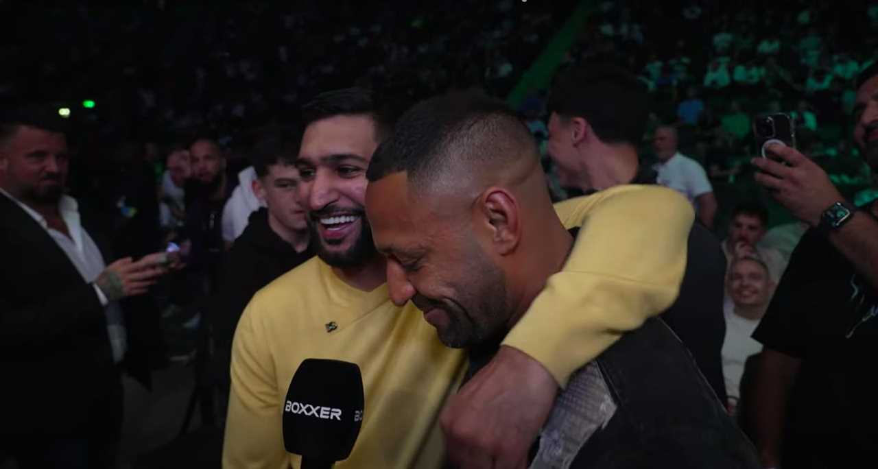 Amir Khan and Kellbrook Reunited at Ringside