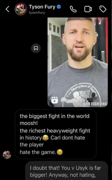 Tyson Fury & Carl Froch Engaged In Instagram Feud Over Francis Ngannou Battle