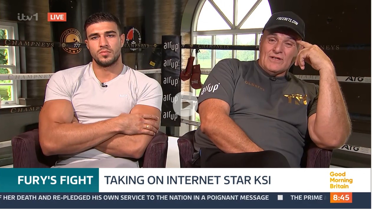 Kate Garraway thinks Tommy Fury fears his father John Fury following his explosive rant during Good Morning Britain