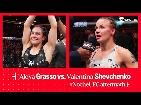 Who could have predicted that? The aftermath of AlexaGrasso's fight with Valentina Shevchenko. #NocheUFC