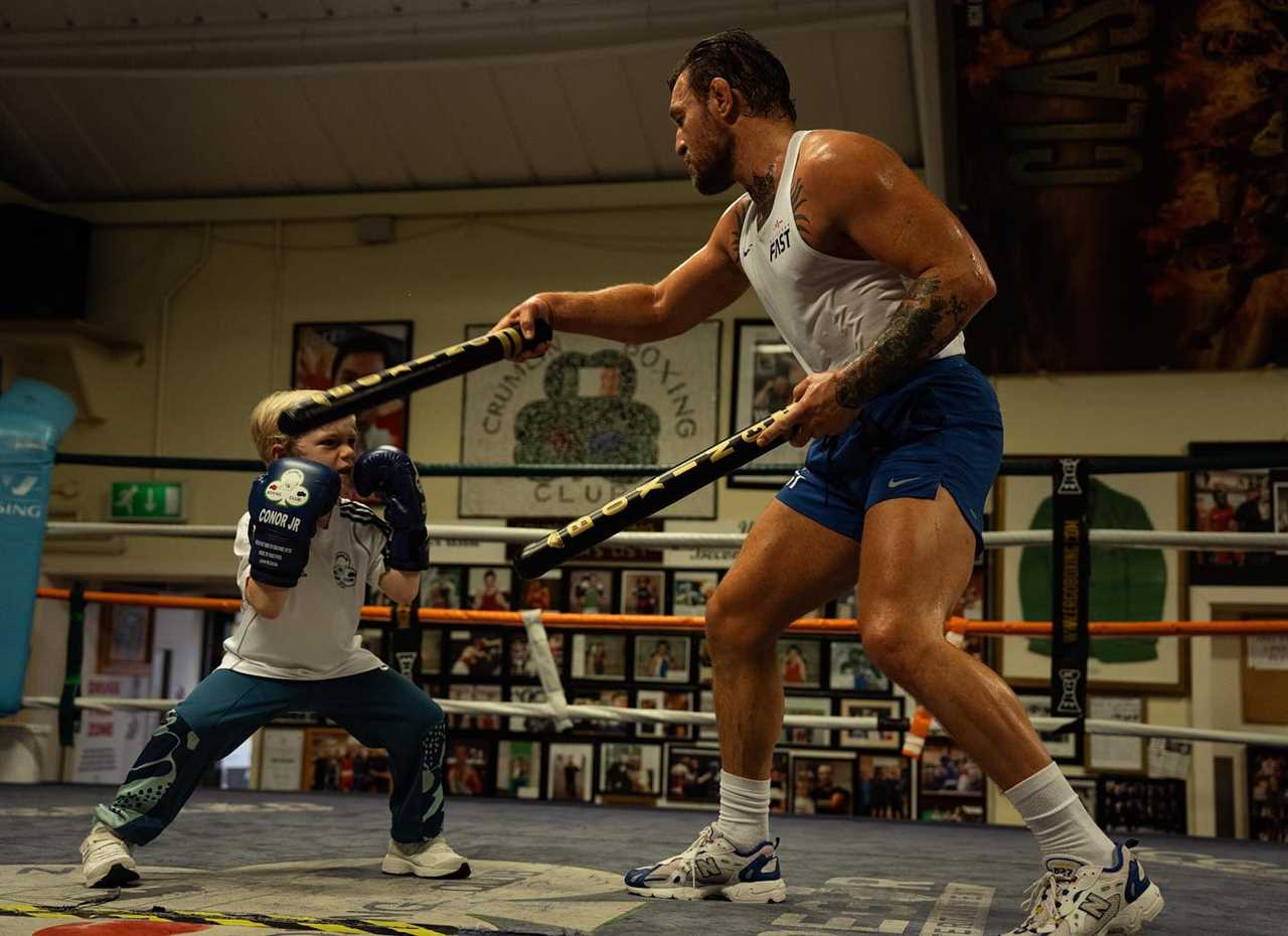 Conor McGregor’s Son Trains with Him in Boxing
