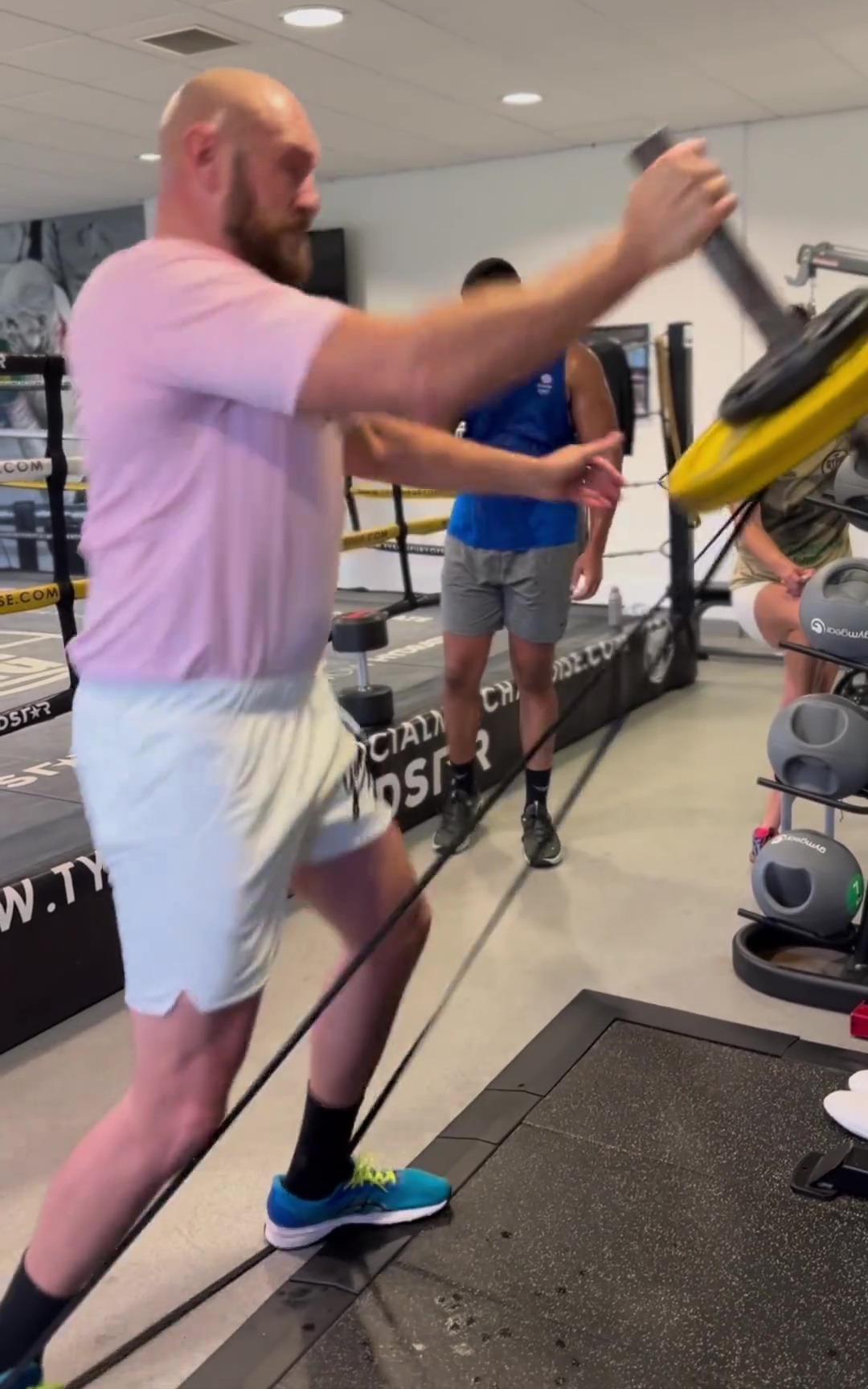 Gypsy King's coach puts him through intense punch work-out ahead of Francis Ngannou bout