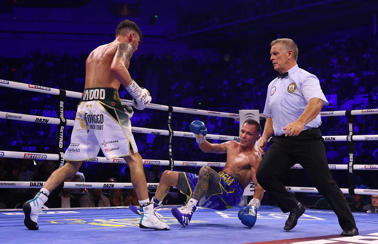 Leigh Wood wins in the seventh round against Josh Warrington