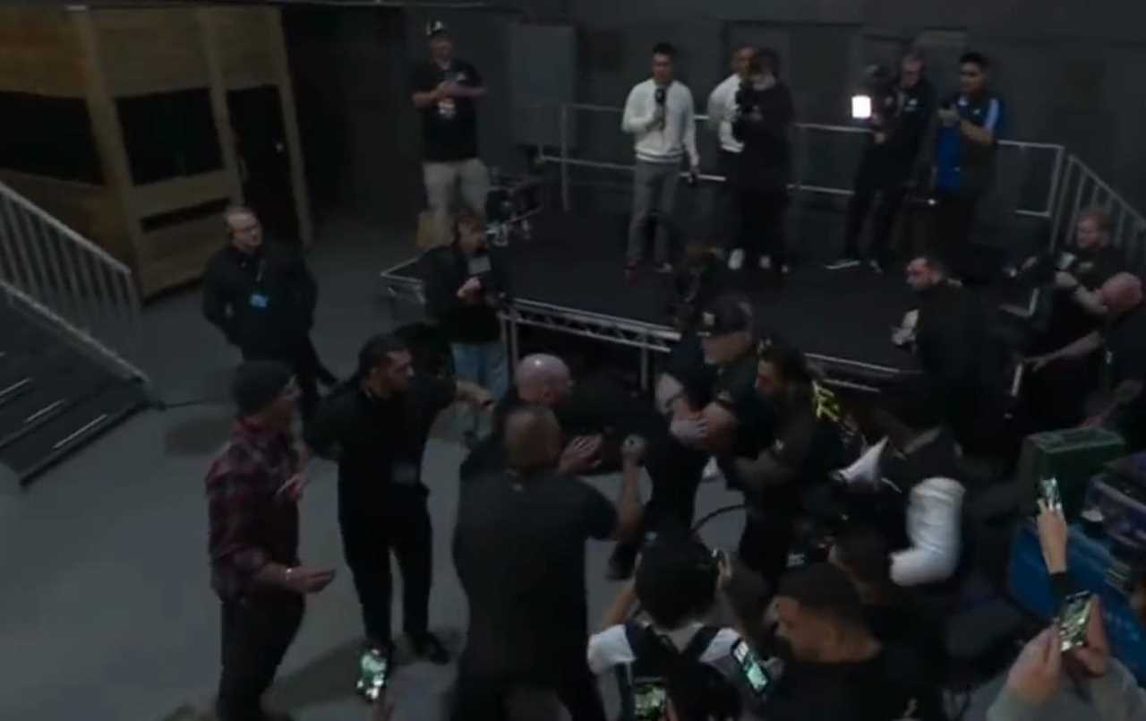 Tommy Fury's Dad John gets heated at Misfits Boxing workout